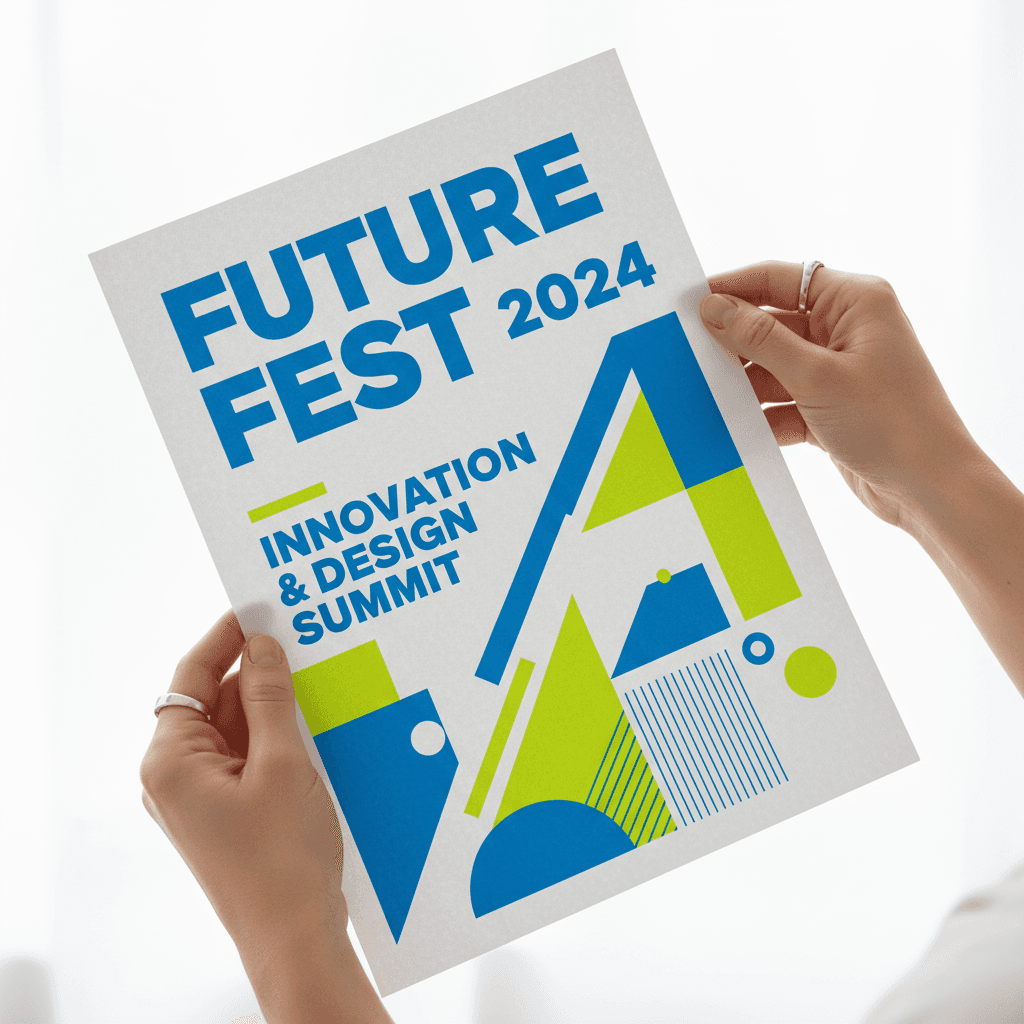 Professional event design materials and printed collateral